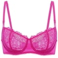 thumbnail image 1 of Sostén DOBREVA de Encaje Push Up Talla Grande Balconette Transparente 40D, 1 of 7