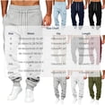 thumbnail image 3 of ersvoioy Cargo Sweatpants for Men with Pockets Casual Elastic Waist Drawsting Cinch Bottom Jogger Sweat Pants Solid Workout Trousers Outdoor Beige XL, 3 of 5