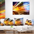 thumbnail image 4 of Designart Car Light Trails in Hong Kong - Cityscape Photo Throw Pillow - 12x20, 4 of 5