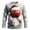 00-Grey1304, variant on XIAOCHA Men's Crew Neck Sweatshirt Long Sleeve Santa Graphic Print Holiday Pullover Top, Light Green, Sizes S
