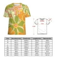 thumbnail image 2 of Nostalgic Vintage Floral Women's Short Sleeve Tops Casual Blouses T Shirt, 2 of 6