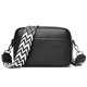 thumbnail image 1 of Bolso bandolera mujer pequeño multibolsillos bandolera gris con 3 correas de hombro intercambiables, 1 of 6