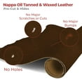 thumbnail image 4 of ELW 5-6 oz 2-2.4mm Nappa Oil Tanned & Waxy Finish Leather Pre-Cuts & Hides  Size: 12-15 SQ FT  Chestnut Color  Full Grain Genuine Craftsman Grade A/B, Leatherworking, Sheets, 4 of 6