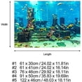 thumbnail image 2 of PVC Fish Tank Wall Decorations Sticker, Coral Aquarium Background Underwater Poster, Dual Side Sea-World Pattern (61 x 30cm), 2 of 5