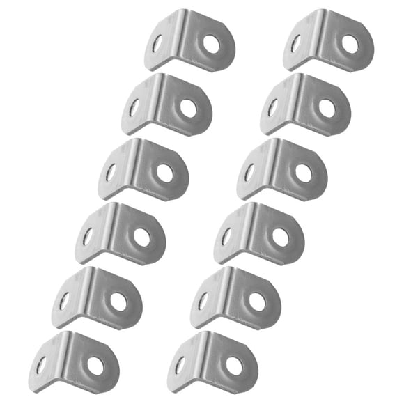 Raindrops 12pcs Modern Corner Brace Bracket Small L Brackets for Indoor Use Stainless Steel