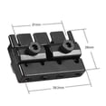 thumbnail image 3 of 2026 4-string Headless Electric Bass Guitar String Locking Nut Set with 2 Wrench 2 Screw Black, 3 of 5