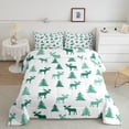 thumbnail image 2 of Manfei Wildlife Animal Deer Full Size Comforter Sets,Rustic Western Farmhouse Bedding Comforter Set,Green White Bedding Sets For Boys,Ultra Soft Home Decor Reversible,3 Pieces, 2 of 8