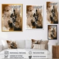 thumbnail image 4 of Designart "Brown And Black Artistic Freedom II" Abstract Wall Decor, 4 of 5
