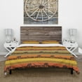 thumbnail image 3 of Designart 'African Wildlife with Ethnic Pattern' Tropical Bedding Set - Duvet Cover & Shams, 3 of 4