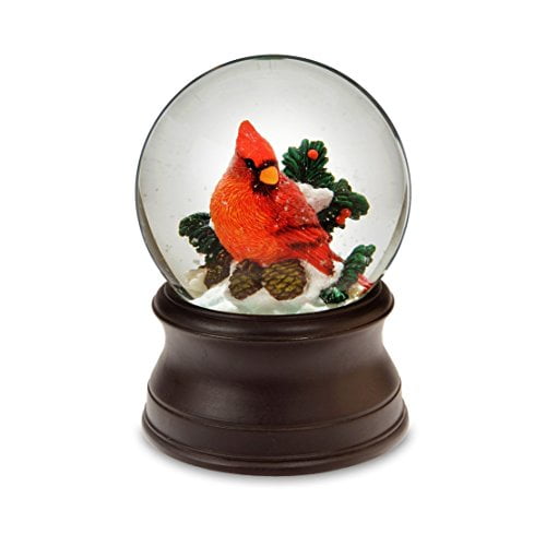 The San Francisco Music Box Company Hand Crafted Cardinal Snow Globe from