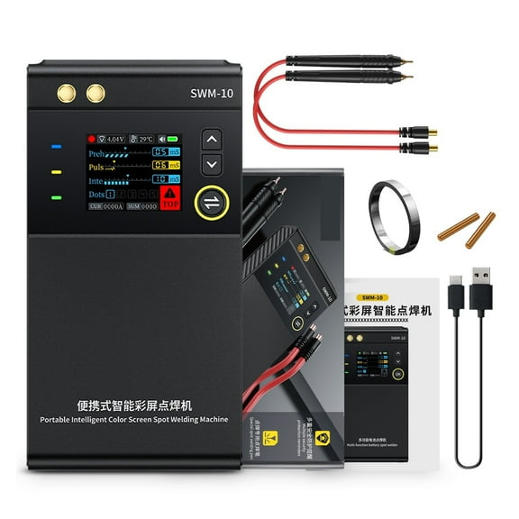 TFT Color Screen Battery Spot Welder Portable Handheld Welding Machine, DIY MAX 0.25mm Nickel Sheet 18650 Battery ,Versatile Welding Capabilities