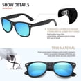 thumbnail image 2 of Gafas de sol polarizadas FEIDUSUN para hombres y mujeres, negras, 2 of 6