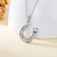 thumbnail image 2 of AOBOCO Christmas Gifts for Her Horseshoe Necklace 925 Sterling Silver Horse Jewelry Gifts for Women Daughter Horse Lovers, 2 of 6