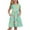 #A15-Mint Green, variant on XADYUY Girls Short Sleeve Dresses Twirly A-Line Short Sleeve T-Shirt Dresses Cartoon Bow Crew Neck Swing Pleated Sundresses with Pockets for 4-14t Kids,Beige 10-11 Years