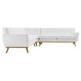 thumbnail image 4 of Modway Engage L-Shaped Upholstered Fabric Sectional Sofa in White, 4 of 5