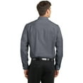 thumbnail image 2 of Port Authority Adult Male Men Plain Long Sleeves Shirt Black 2X-Large Tall, 2 of 4
