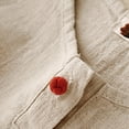 thumbnail image 5 of Fznquz Womens Tops Elbow Sleeve Spring Summer Plain Shirt Solid Soft Casual Crew Neck Beige Blouses for Women Plus Size, 5 of 9