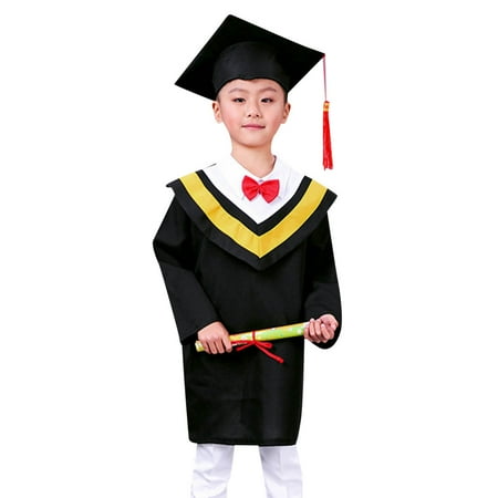 

Child Kids Boys Girls Preschool Kindergarten Graduation Gown with Bowknot Cap Set with Tassel Clothes for Girls Baby Birth Posh Blanket Baby Room Ideas Teen Girl Outfits Cute Sweat Pants for Teen