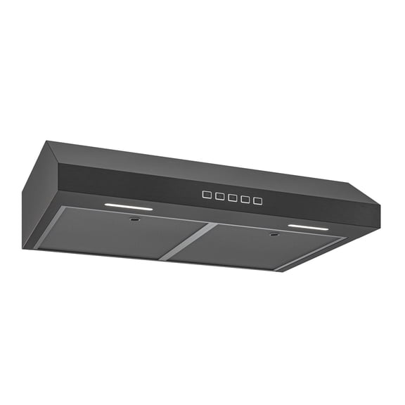 Broan-NuTone 30" Under Cabinet Range Hood, ENERGY STAR 350 Max Blower CFM, Black