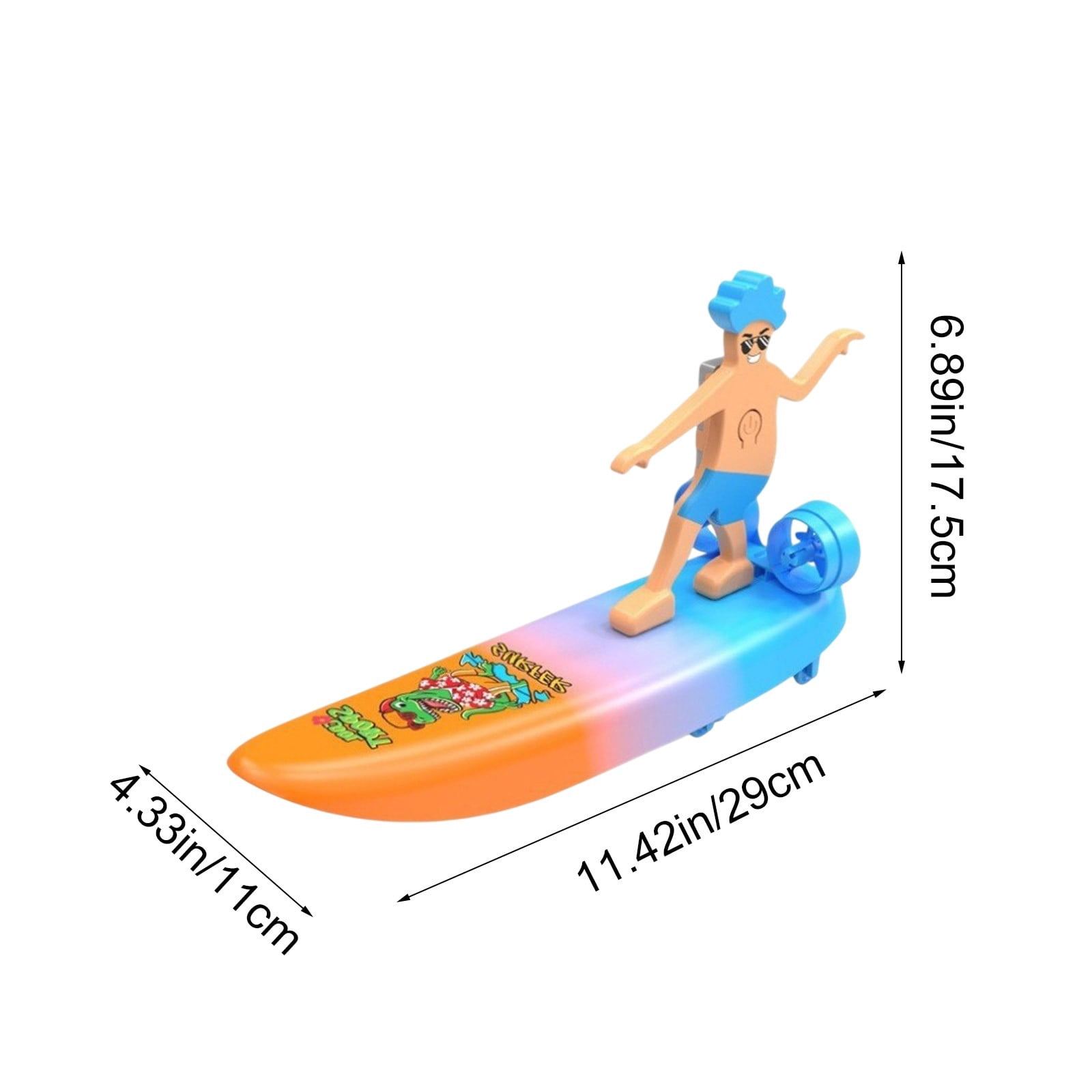 Nebwoak RC Amphibious Toy for Ki-ds, Dual Speed Remote Control Boat & Land Scooter, 2.4GHz, Rechargeable, Suitable for Pool & Outdoor Play