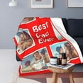 thumbnail image 4 of Skartam Personalised Photo Blanket Custom Blankets Throw with Picture Collage Text for Adults Family Customised Birthday Anniversary Wedding Gifts, 4 of 5