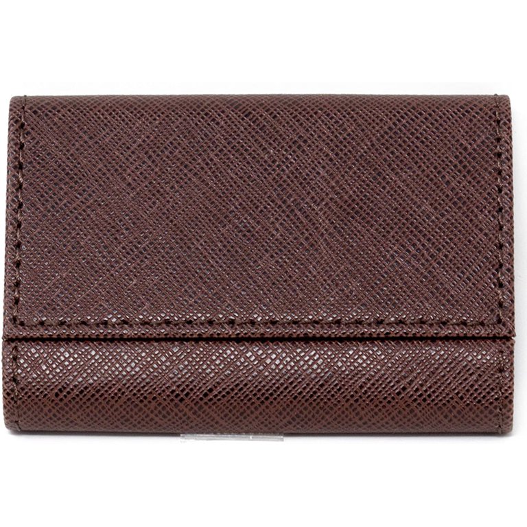 Brown Leather Envelope Business Card Holder