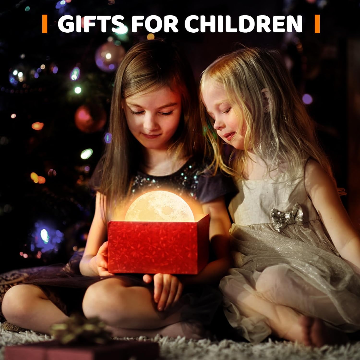 Rechargeable Moon Lamp for Adult Kids 5.9inch, 3D Moon Lights for Bedroom, Unique Valentine Gifts for Her, Suitable as Kids Night Lights Bedroom Decorations
