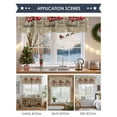 thumbnail image 6 of Valances for Windows Vintage Red Truck Rod Pocket Short Curtain for bathroom living room bedroom Snowflakes on Linen 1 Panel 54x18in, 6 of 7