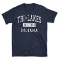 thumbnail image 1 of Tri-lakes Indiana Classic Established Men's Cotton T-Shirt, 1 of 1