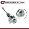 thumbnail image 4 of Unique Bargains 1 Set Cilindro de Bloqueo de Encendido para Hyundai Elantra 2.0L L4 2007-2010 Interruptor de Encendido Cilindro de Bloqueo de Puerta No.819052H230/819052H210 Metal, 4 of 7