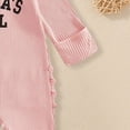 thumbnail image 7 of mgoYE Infant Baby Girl Fall Outfit Sweatshirt Romper Daddy's Girl Long Sleeve Jumpsuit Newborn Clothes(Watermelon Red,3-6 Months), 7 of 7