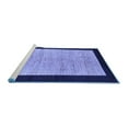 thumbnail image 2 of Ahgly Company Machine Washable Indoor Rectangle Oriental Blue Modern Area Rugs, 2' x 5', 2 of 4