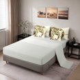 thumbnail image 4 of Erosebridal Elephant King Bedding, Mandala Cream King Bed in a Bag, Gray Reversible 7pcs, 4 of 6