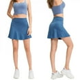 thumbnail image 4 of Sports Short Skirt for Women Loose Fake Two-Piece Anti-Walking Speed Dry Running Fitness Skirt Tennis Skirt, 4 of 6