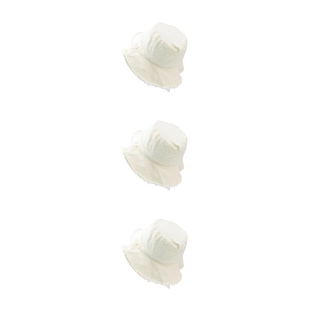 Baohd Bucket Hat Trendy Sun Protection For Outdoor Activities M Easy To Wear beige 3Set