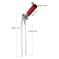 thumbnail image 2 of Unique Bargains Bank Fishing Rod Holders Fish Pole Ground Support Stand 360 Degree Adjustable Red 2 Pack, 2 of 6