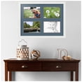 thumbnail image 2 of ArtToFrames Collage Photo Picture Frame with 4 - 6x9 Openings, Framed in White with Dutch Blue and Black Mats (CDM-3966-3), 2 of 8
