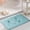 Light Blue, variant on DELESYS Memory Foam Bath Mat for Bathroom Non Slip Quick Dry Super Water Absorbent Shower Rug, Sponge Door Mat Bedroom Carpet, 40*60cm