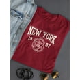 thumbnail image 3 of New York Retro College T-Shirt Women -Image by Shutterstock, Female Large, 3 of 4
