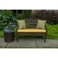 thumbnail image 3 of Casual Cushion Solid Sunbrella® Fabric 1-Piece Indoor/Outdoor Wicker Bench Cushion, 43.5"W x 19.5"L, Spectrum Daffodil, 3 of 5