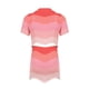 thumbnail image 5 of VISgogo Conjunto de 2 Piezas de Verano para Mujer, Tops Cortos de Manga Corta con Solapa de Patchwork de Color + Conjunto de Falda Corta para Damas, S/M/L VISgogo  moda, 5 of 9