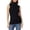 A-Black1180, variant on Womens Sleeveless Turtleneck Top Sleeveless Stand Collar Pullover Blouse Smooth Sleek office Tops