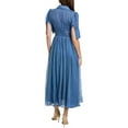 thumbnail image 2 of BGL womens  Pleated Midi Dress, 14, Blue, 2 of 3