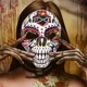 thumbnail image 2 of Máscara de Calavera del Día de los muertos, máscara mexicana de huesos completos, utilería para festivales, suministros para fiestas de Halloween, 2 of 5