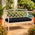 thumbnail image 4 of ROFIEJOX 4-Inch Tufted Patio Bench Cushion, 36" x 14", Non-Slip Outdoor Seat Pad for Porch Swing and Garden Furniture, Black, 4 of 7