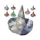 thumbnail image 1 of wonima02 Quilted Witch Hat, Handmade Vintage Halloween Hat, Renaissance Costume Witchy Vibes, Vintage Cottagecore Halloween Witch, 1 of 1