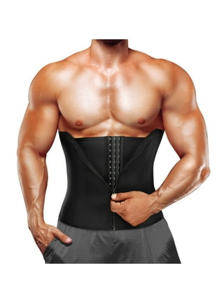 Faja Hombre Latex Waist Trainer For Men Black Plus Size Body