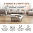 thumbnail image 6 of Cat Potty Training Kit for Indoor Cats, Odor Control Portable Toilet Litter Box with Anti-Splash Raised Edge, PP Material, for Kittens and Adult Cats (Gray), 6 of 9