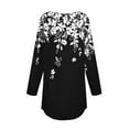 thumbnail image 5 of Texiao Women's 2025 Popular Printed Casual Loose Daily Round Neck Long Sleeved T Shirt, 5 of 5
