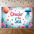 thumbnail image 6 of Yatrandify Colorful Design Happy Birthday Ocean Theme Banner for Kids Party Underwater Event Decoration, 6 of 7